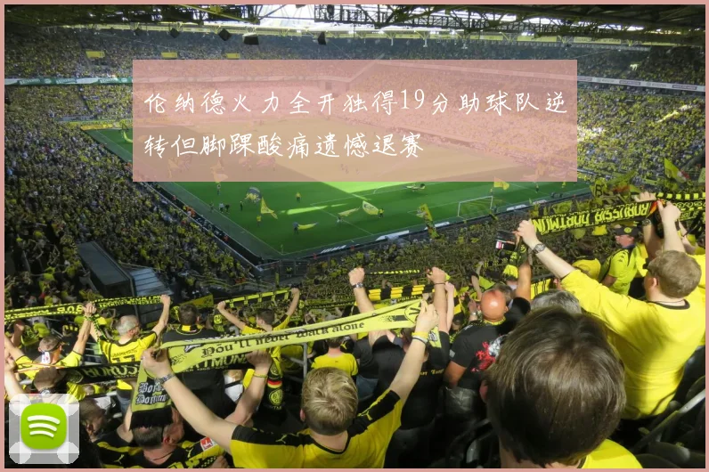 伦纳德火力全开独得19分助球队逆转但脚踝酸痛遗憾退赛
